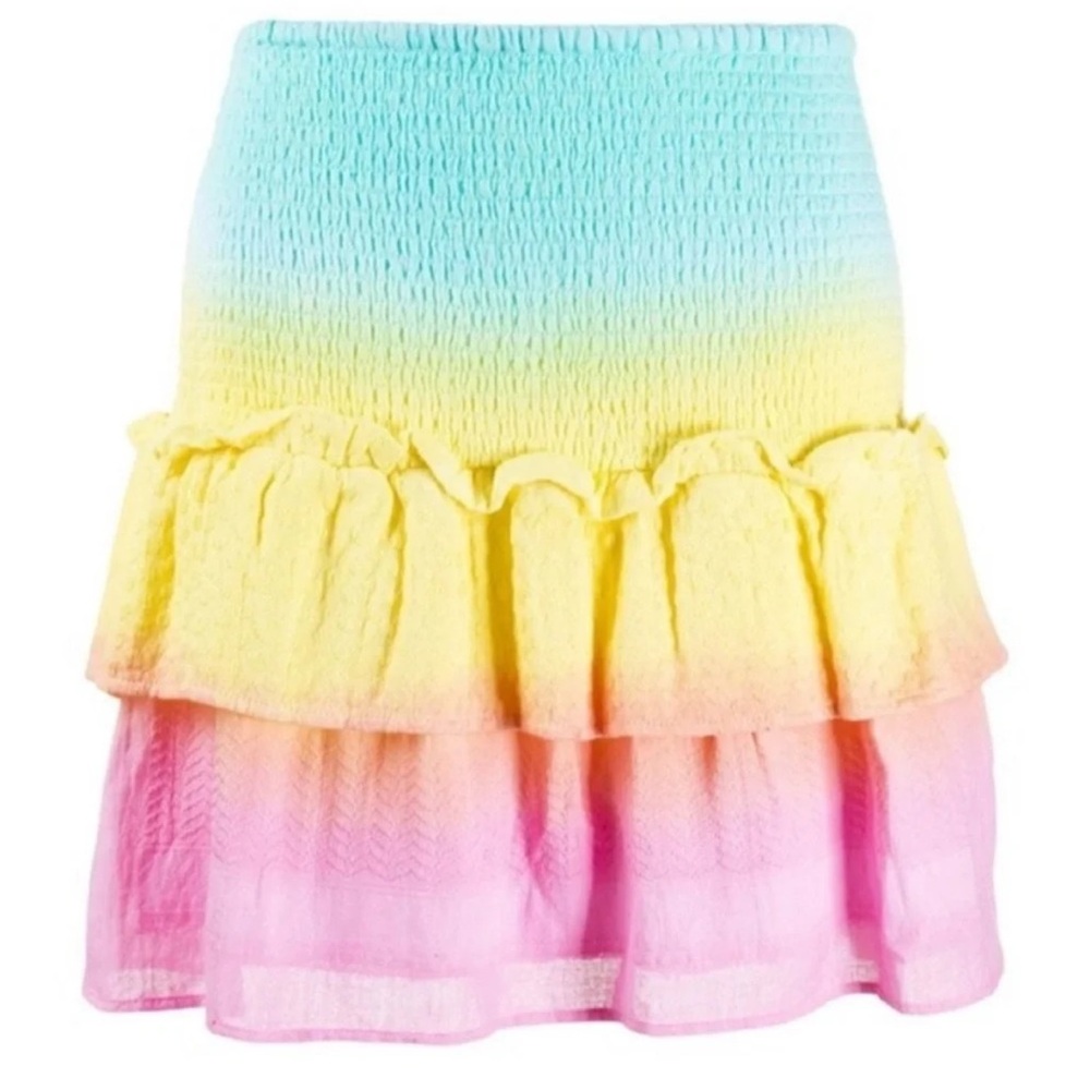 Cecilie Copenhagen Nola Rainbow Tie Dye Skirt - Size XS